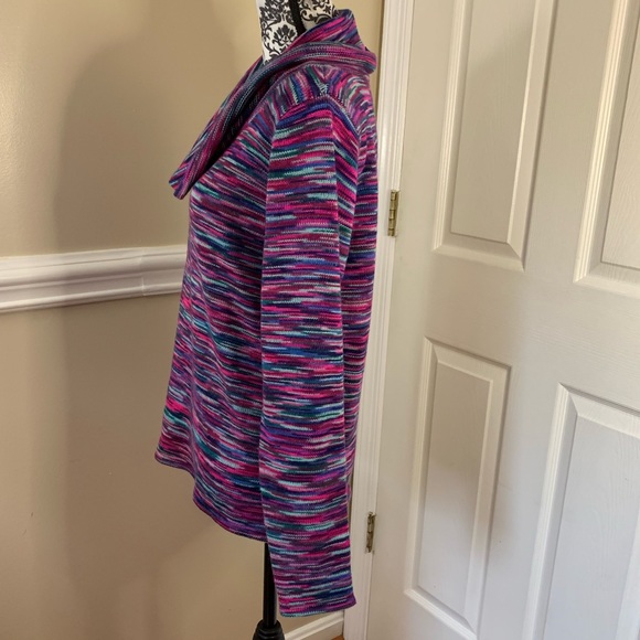 The Limited, Cowl Neck Multi Color Knit Pullover Sweater Women's Size Lg. - Picture 4 of 11